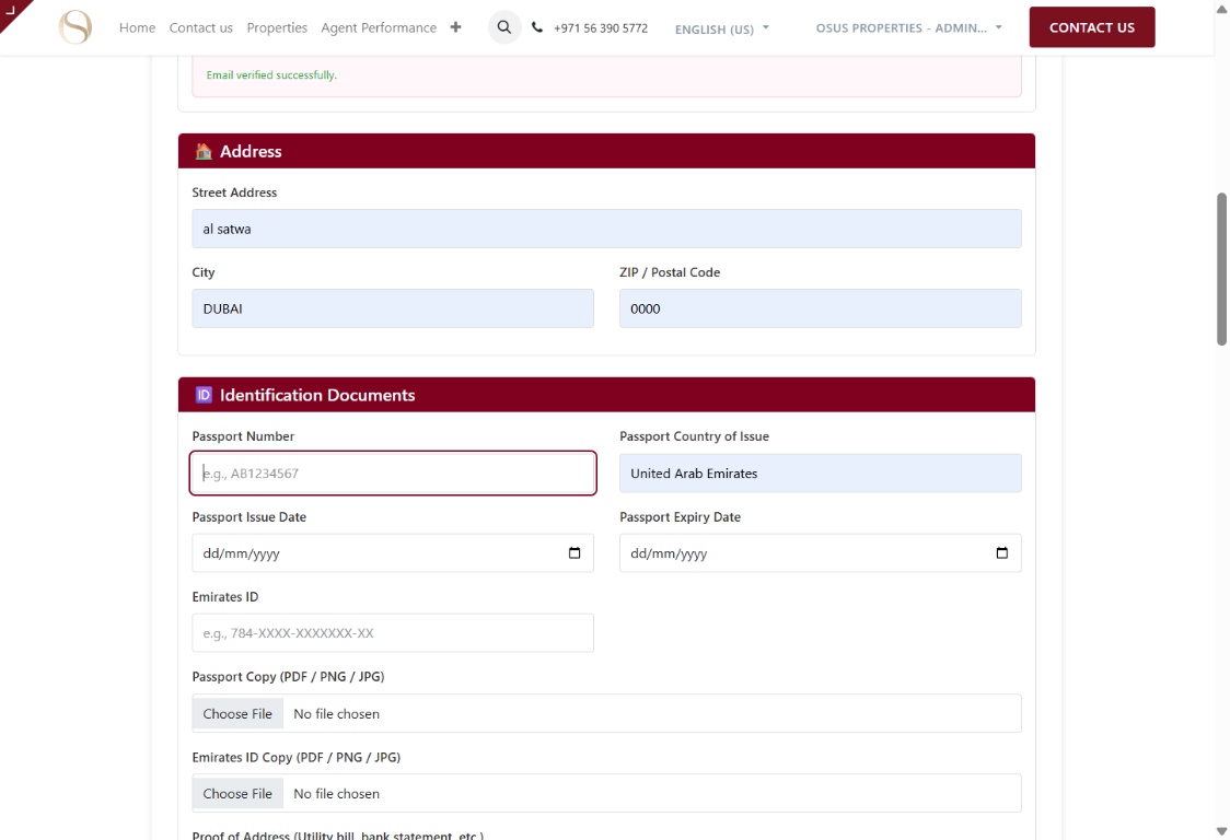 KYC screenshot