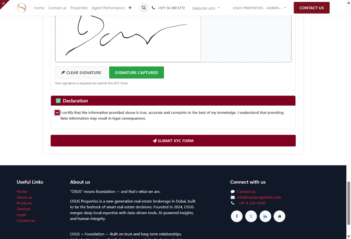 KYC screenshot