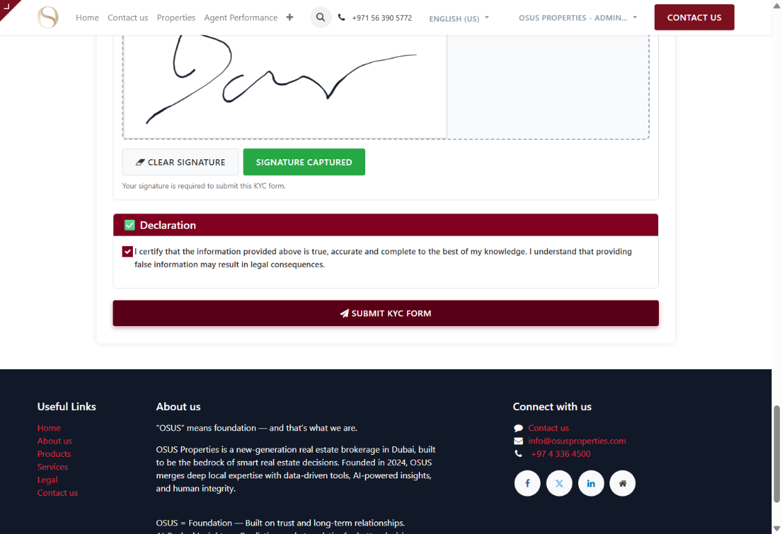 KYC screenshot