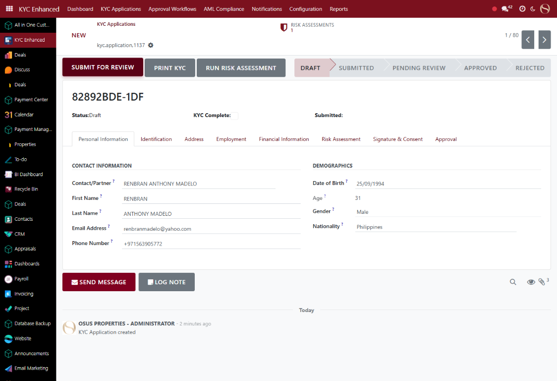 KYC screenshot