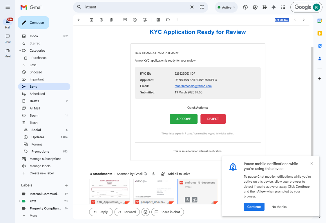 KYC screenshot