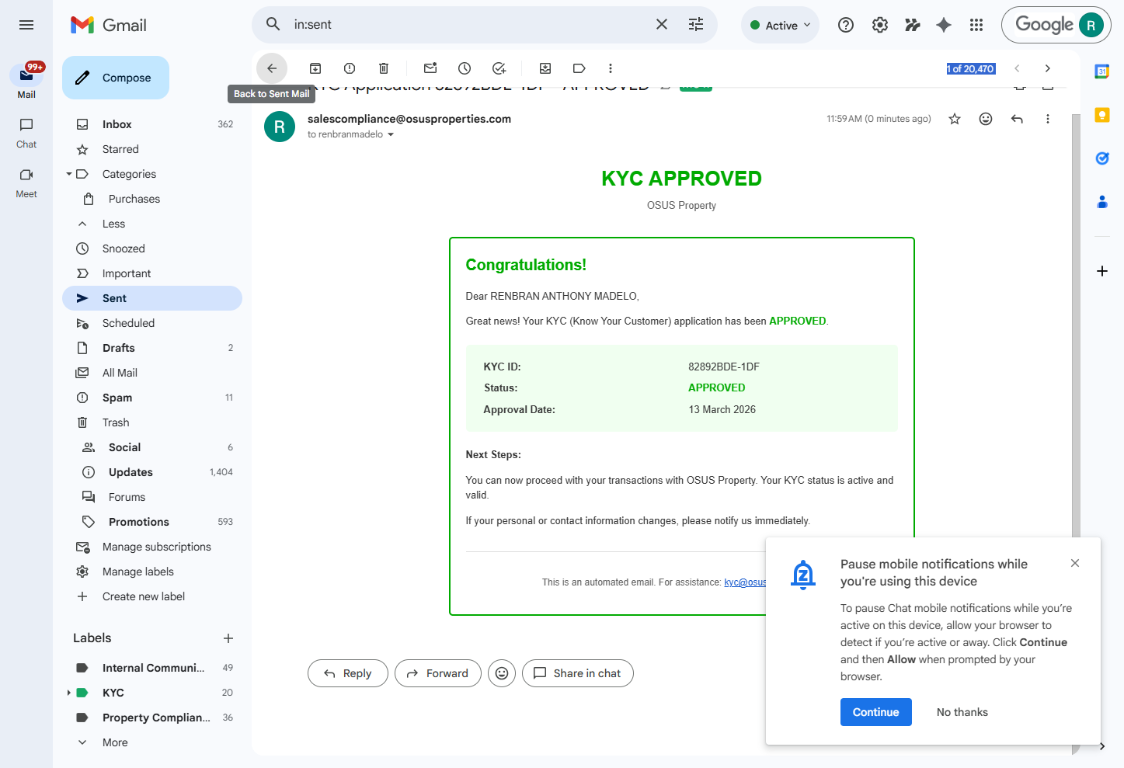 KYC screenshot