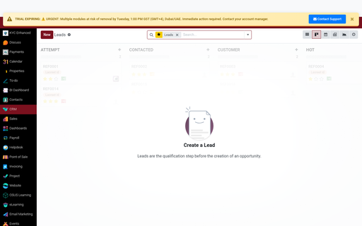 1.1 — Open CRM Pipeline