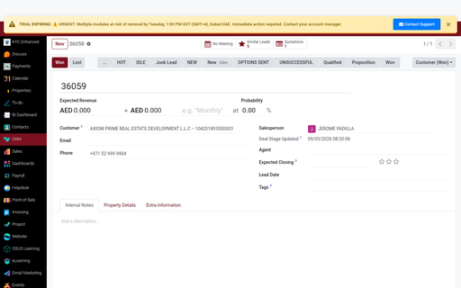 2.1 — Find the Sale Order